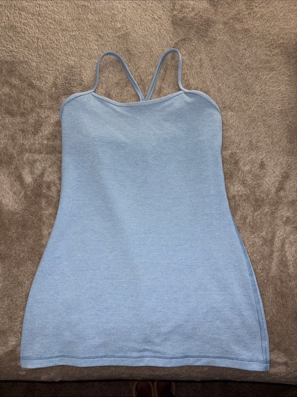 Lululemon Light Blue Spaghetti Strap Tank Top